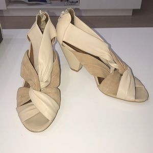 Jeffrey Campbell nude wrap  sandals